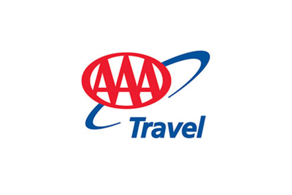 The image shows the AAA (American Automobile Association) Travel logo, featuring the red 