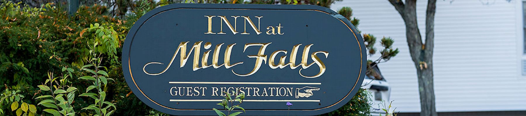 An inn sign with 